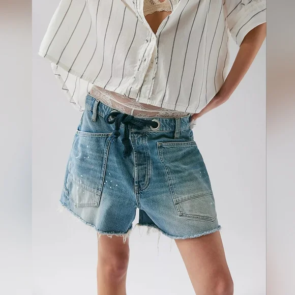 We The Free Moxie Barrel Shorts NWOT Size 28 - Picture 7 of 11